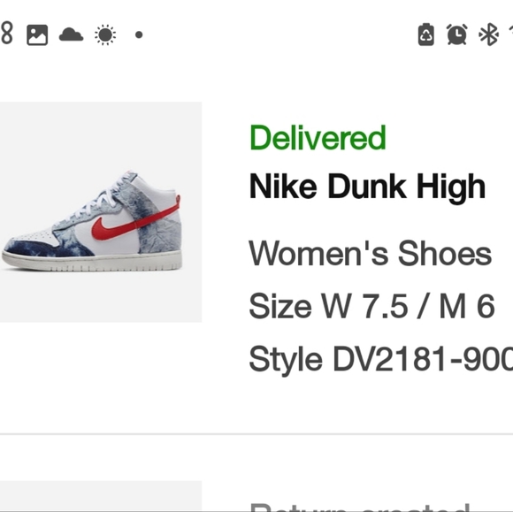 Women's Nike Dunk High Top, Multi-Color/Habanero Red-White - Picture 2 of 8